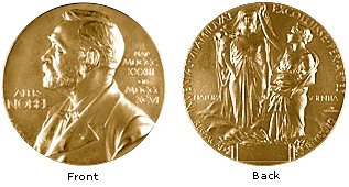 Nobel Prize medal front and back