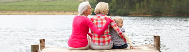 Photo of generation: Grandmother, mother, daughter