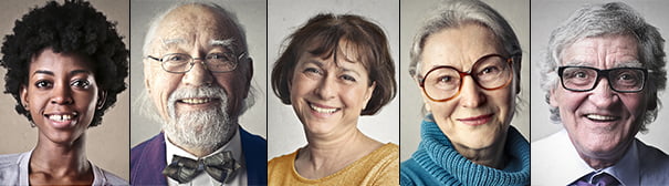 Portraits of older people