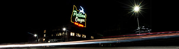 Portland's neon sign