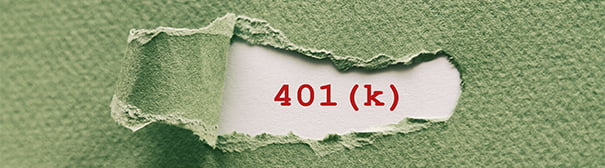 401k in typewriter font