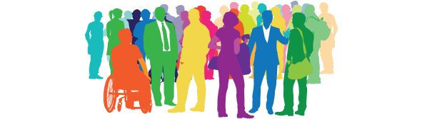 Silhouettes of people