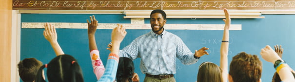 Teacher teaching a class