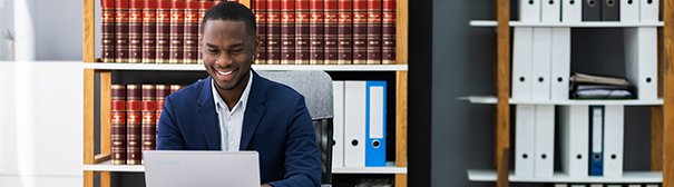 Man working at desk