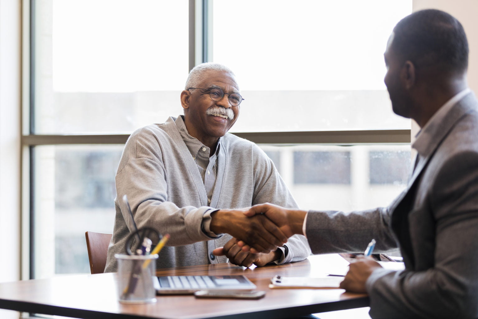 Mature man is hired to handle outreach to senior adults