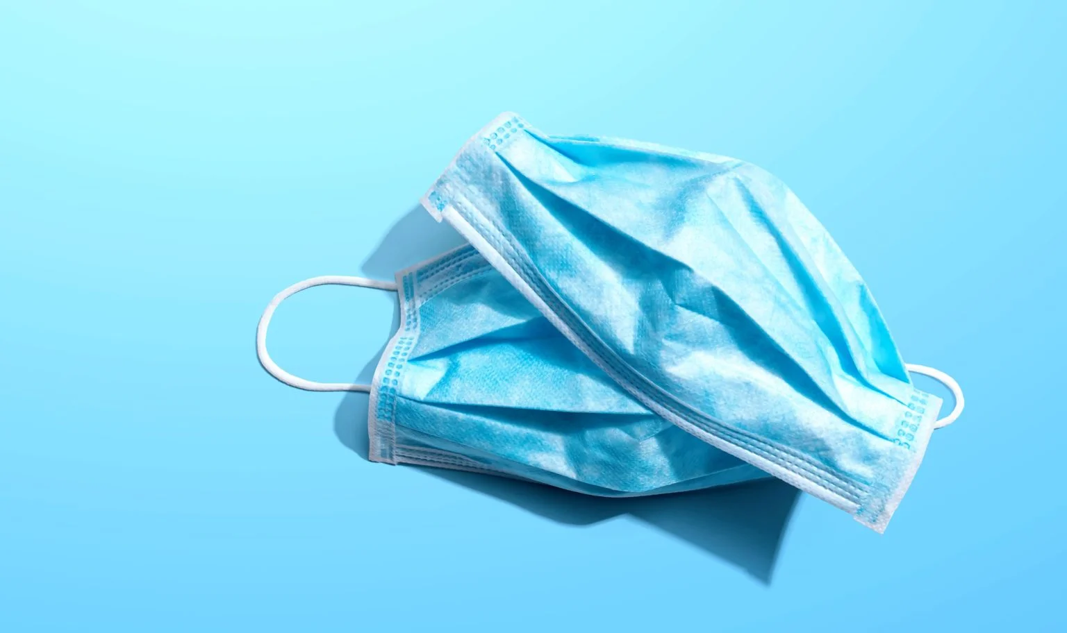 Blue surgical masks