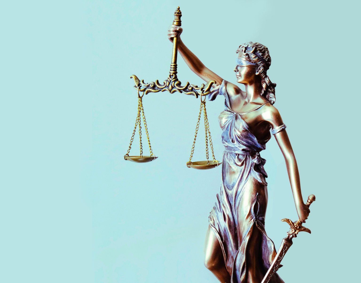 Statue of Justice – lady justice, law  minimalist concept