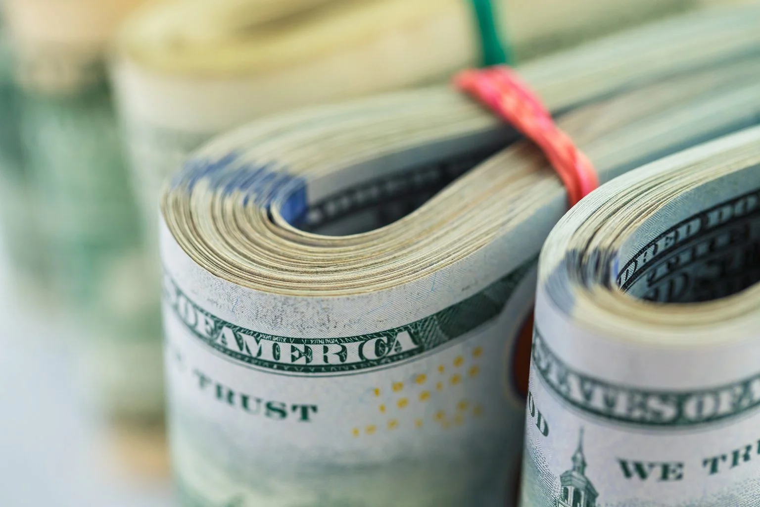 Pile of U.S. currency
