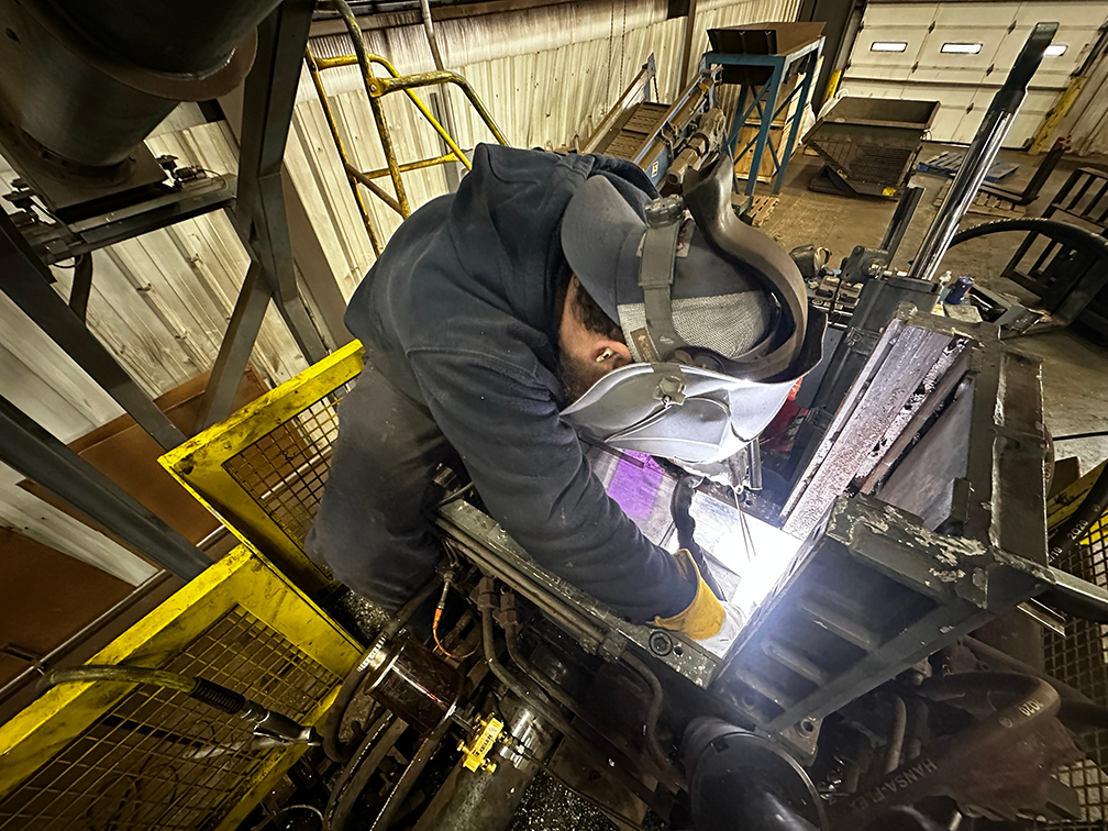 A photo of Tig welding in tight spaces